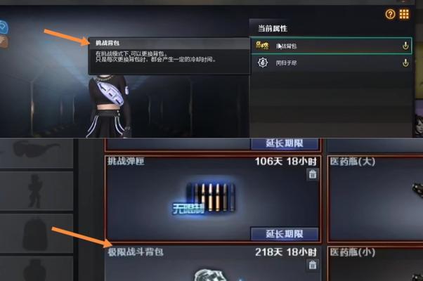 穿越火线如何设置变换背包？